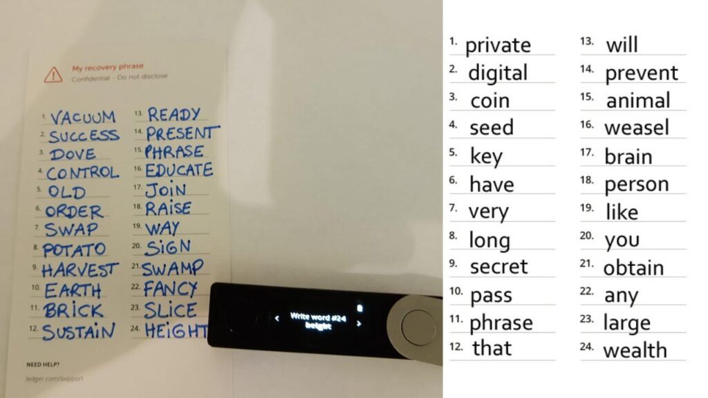 Ledger Wallet Recovery Phrase