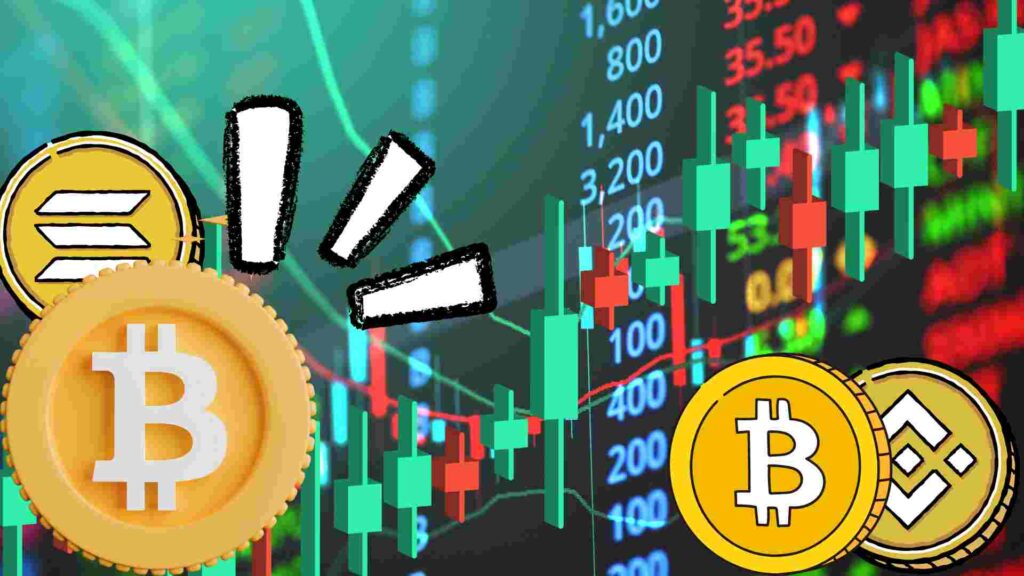 Crypto price Trends - Bitcoin, Ethereum, Solana, Dogecoin, BNB