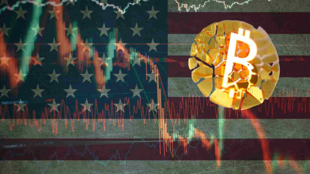 bitcoin falls, US Government